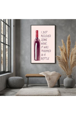 Wine Rescuer's Creed Wall Art Print — Funny Wine Lover Quote Poster