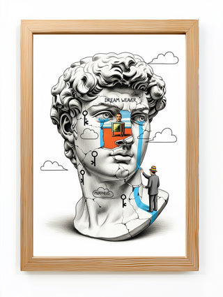 Dream Weaver Morpheus — Surreal David Bust Wall Art Print