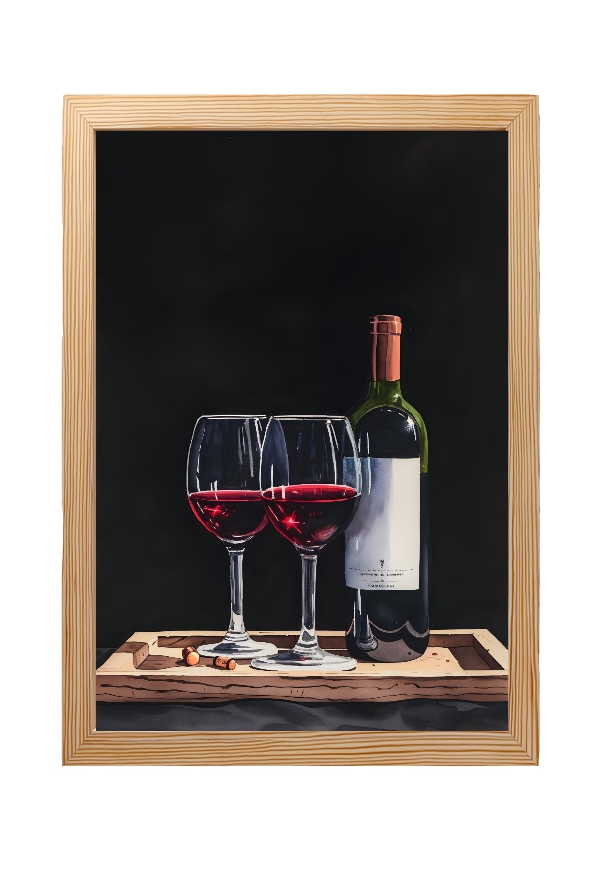 Evening Elegance Wall Art Print — Sophisticated Cocktail Hour Poster