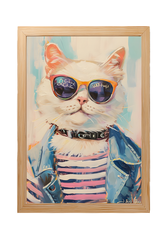 Pawsitively Purrfect Wall Art Print — Cute Cat Lover Quote Poster