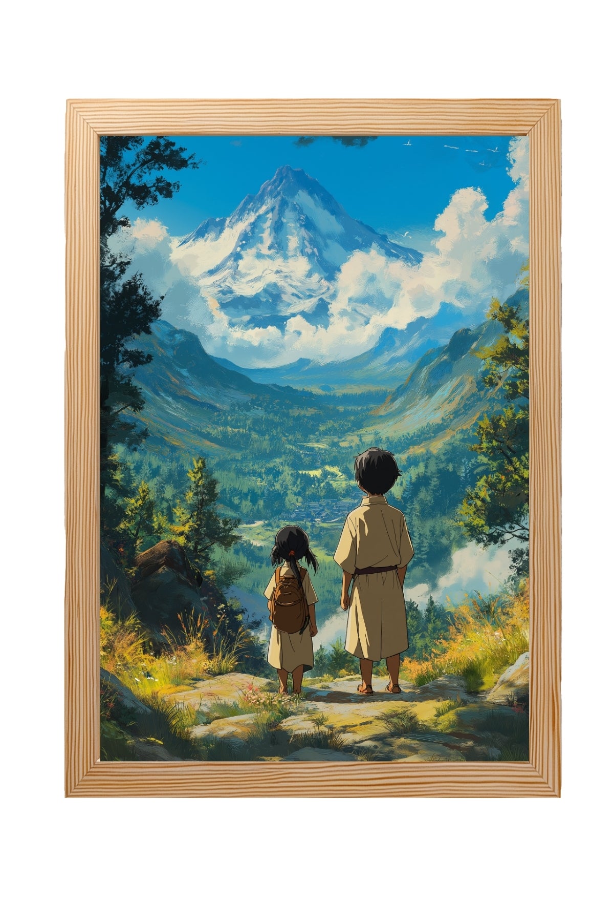 Beyond the Mountain Wall Art Print — Landscape Wanderlust Poster
