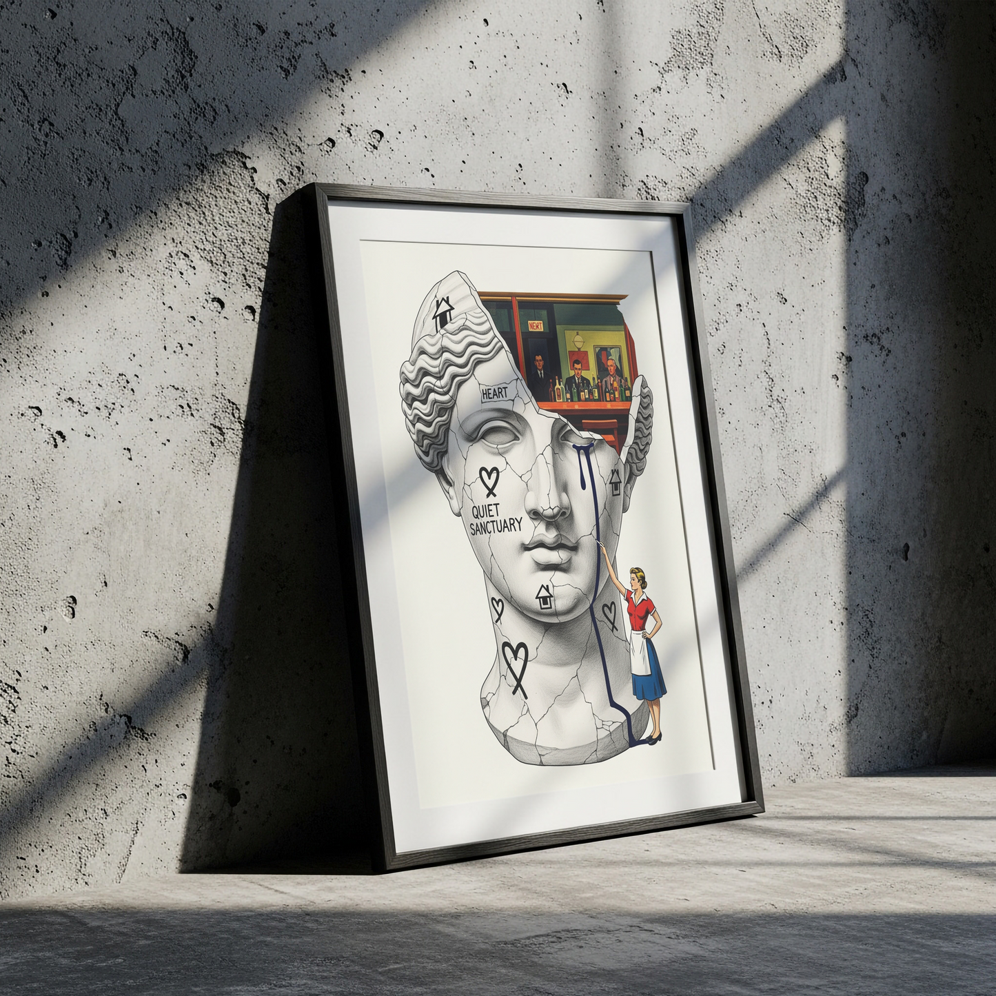 Quiet Sanctuary: Hopper Tablo Boyutlarında ve Yüksek Kaliteli Poster