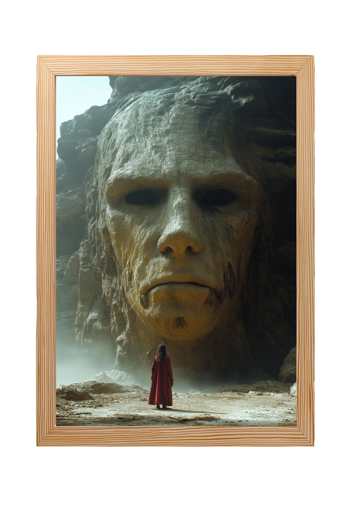Face of Eternity Wall Art Print — Timeless Portrait Poster