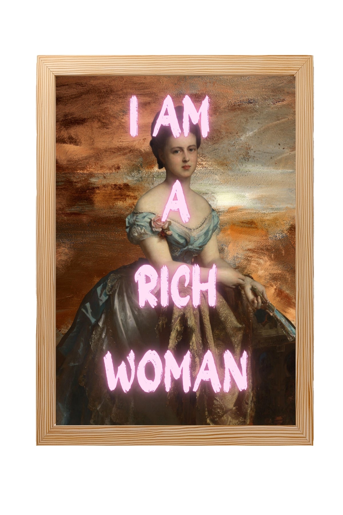 Rich Woman Wall Art Print — Abundance Empowerment Quote Poster