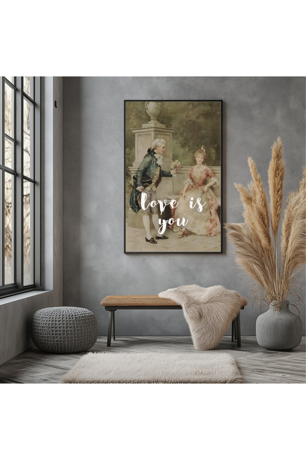 Love is You Wall Art Print — Romantic Love Quote Poster