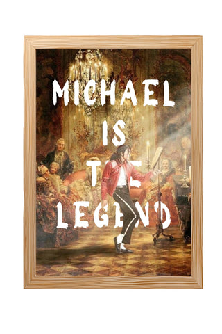 Michael Is The Legend Wall Art Print — Basketball Tribute Poster