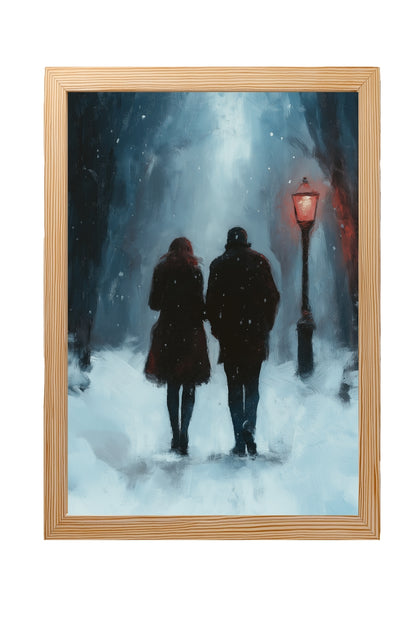 Frosted Steps, Warm Hearts  –  Tablo Boyutlarında ve Yüksek Kaliteli Poster