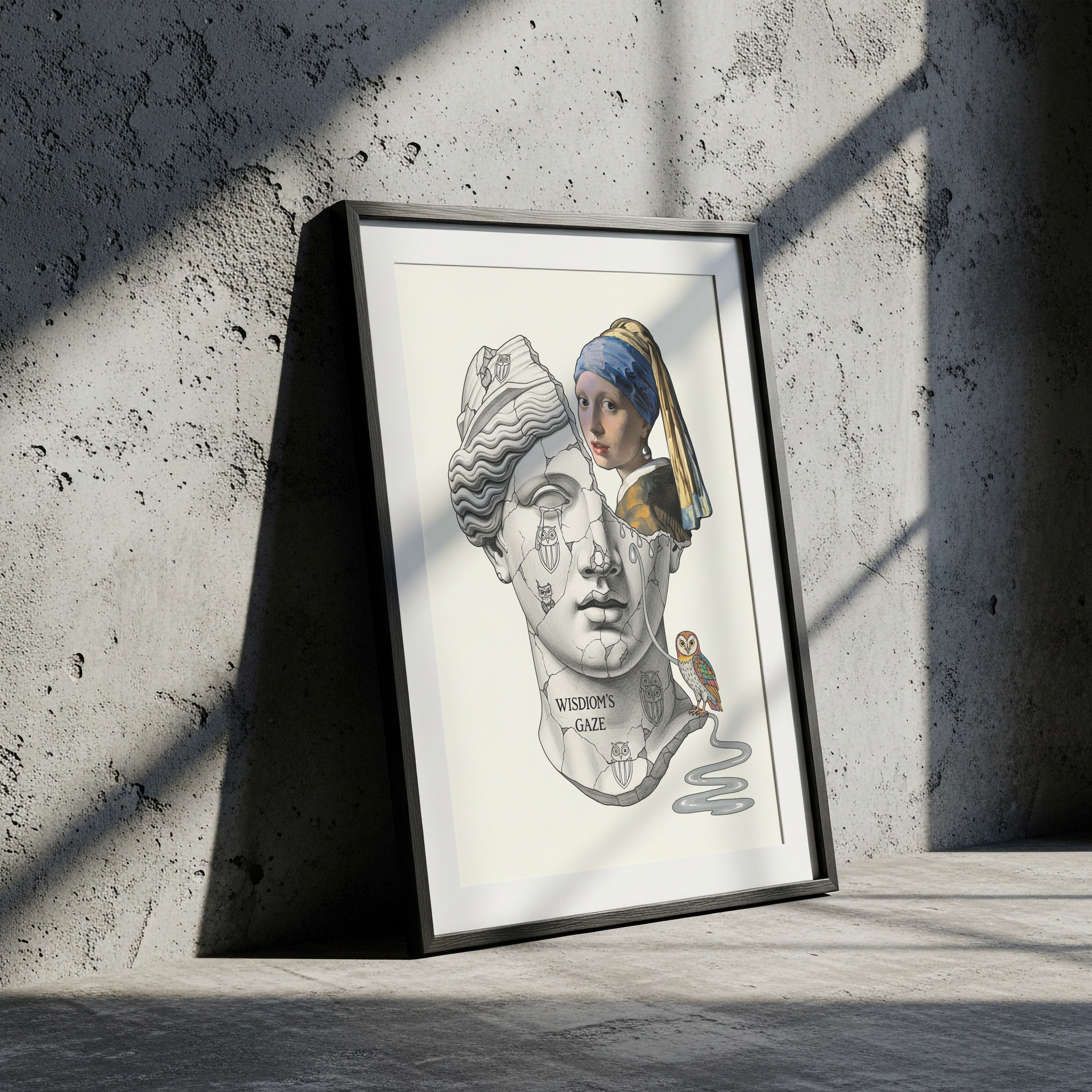 Wisdom's Gaze — Vermeer's Girl with a Pearl Earring Wall Art Print
