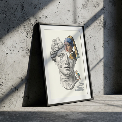 Wisdom's Gaze: İnci Küpeli Kız Tablo Boyutlarında ve Yüksek Kaliteli Poster