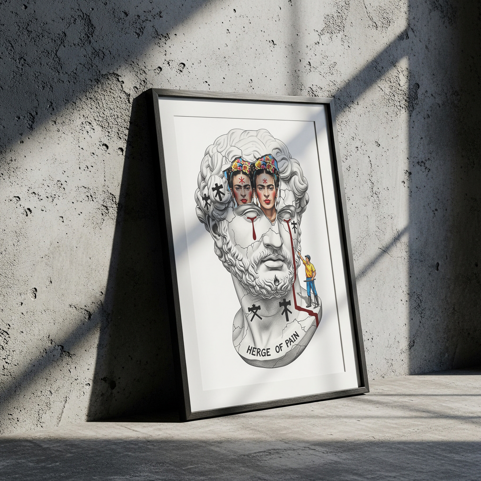 Heritage of Pain — Frida Kahlo Inspired Wall Art Print