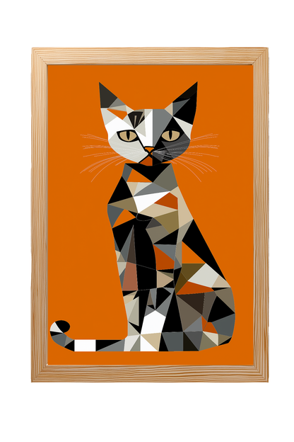 Shapes of a Cat Tablo Boyutlarında ve Yüksek Kaliteli Poster