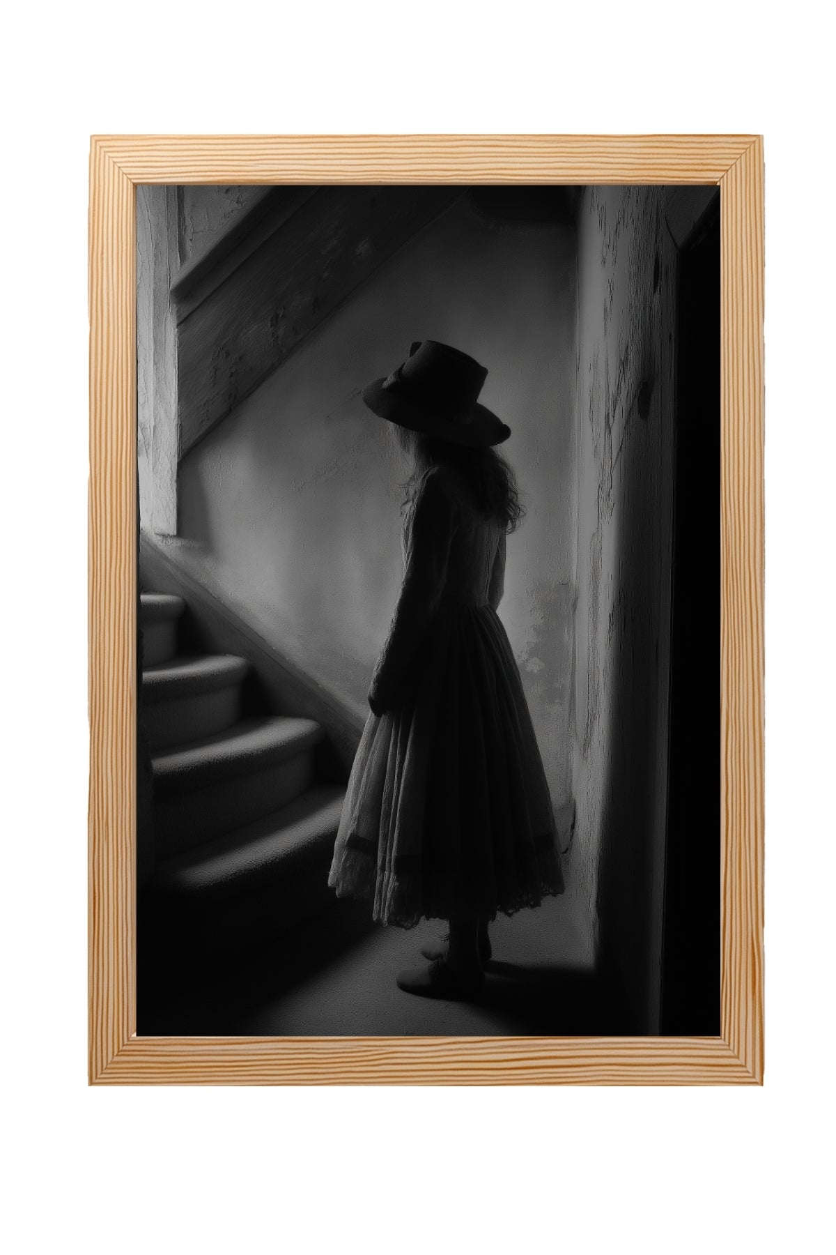 Whispers of Yesterday Wall Art Print — Vintage Nostalgic Portrait Poster