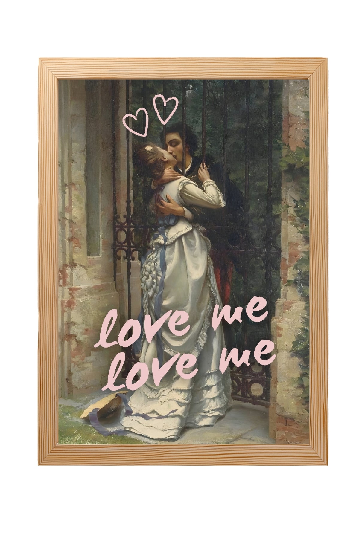 Love Me Wall Art Print — Bold Romantic Quote Poster