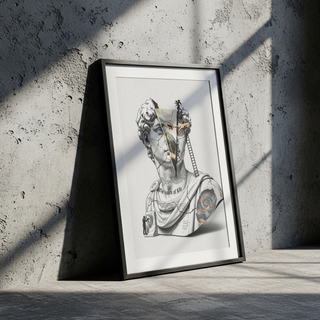 The Spark of Life — Michelangelo's Creation of Adam Wall Art Print