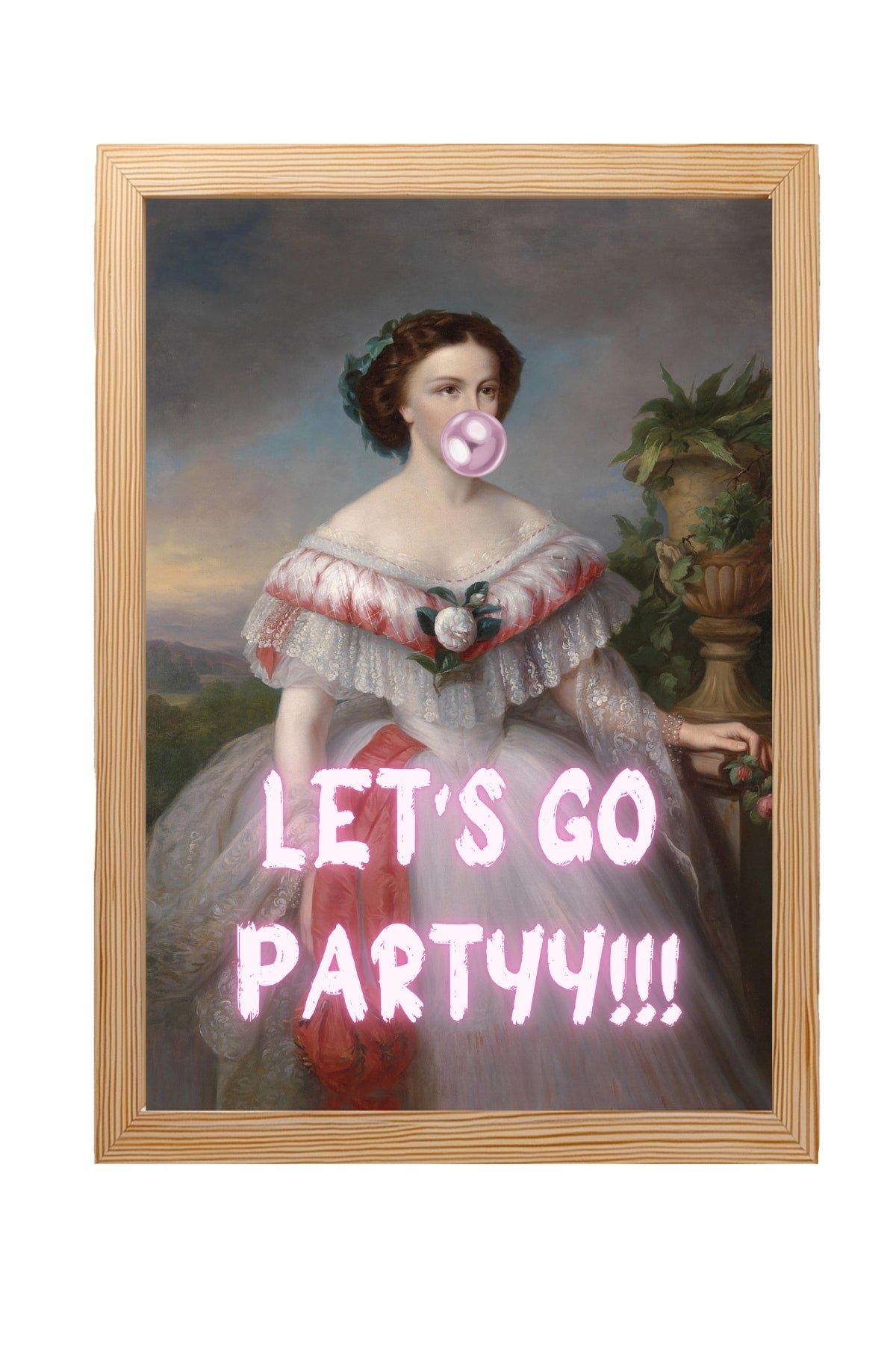 Let's Go Party Wall Art Print — Fun Celebration Quote Poster