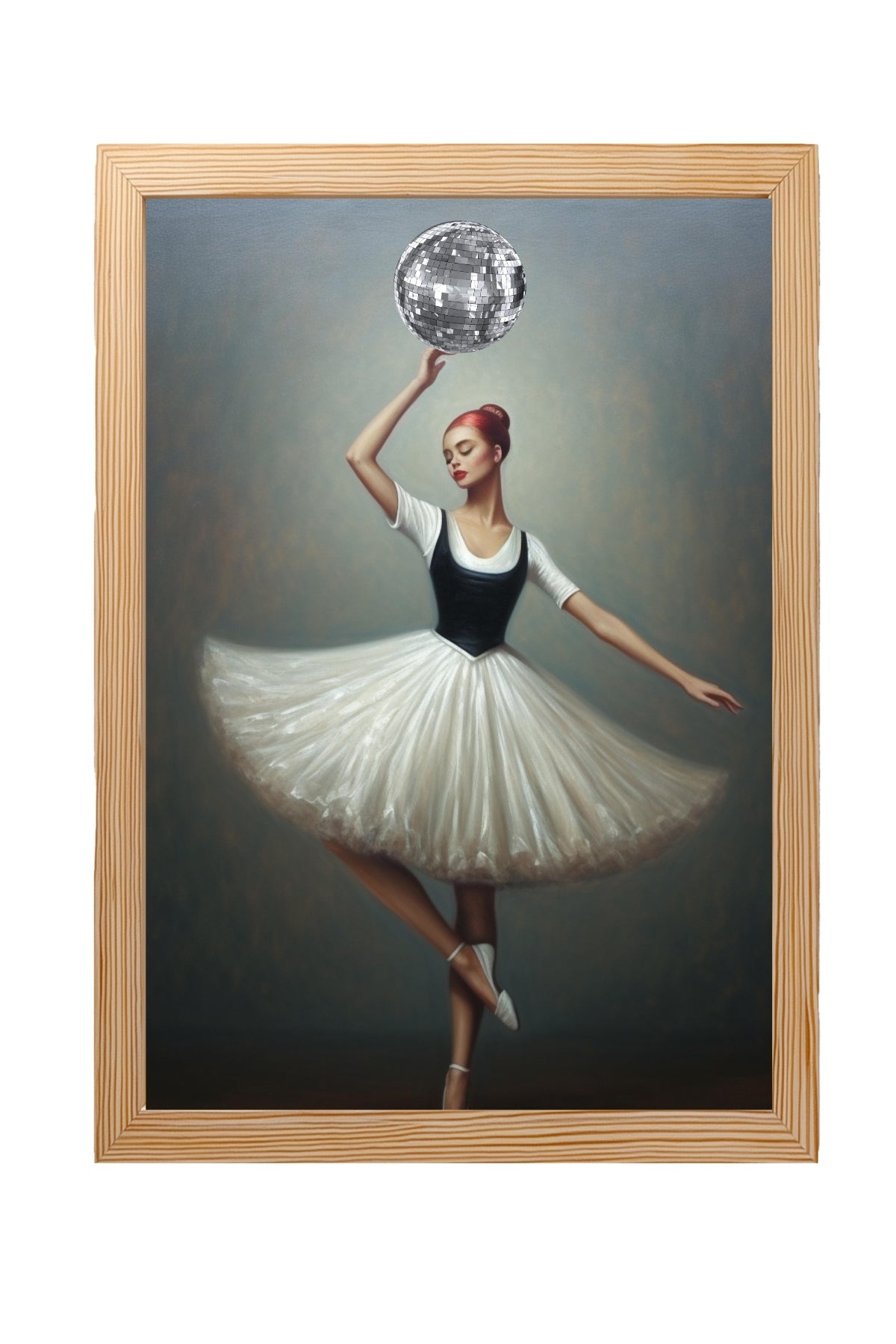 Twirl in Time Wall Art Print — Romantic Vintage Dance Poster