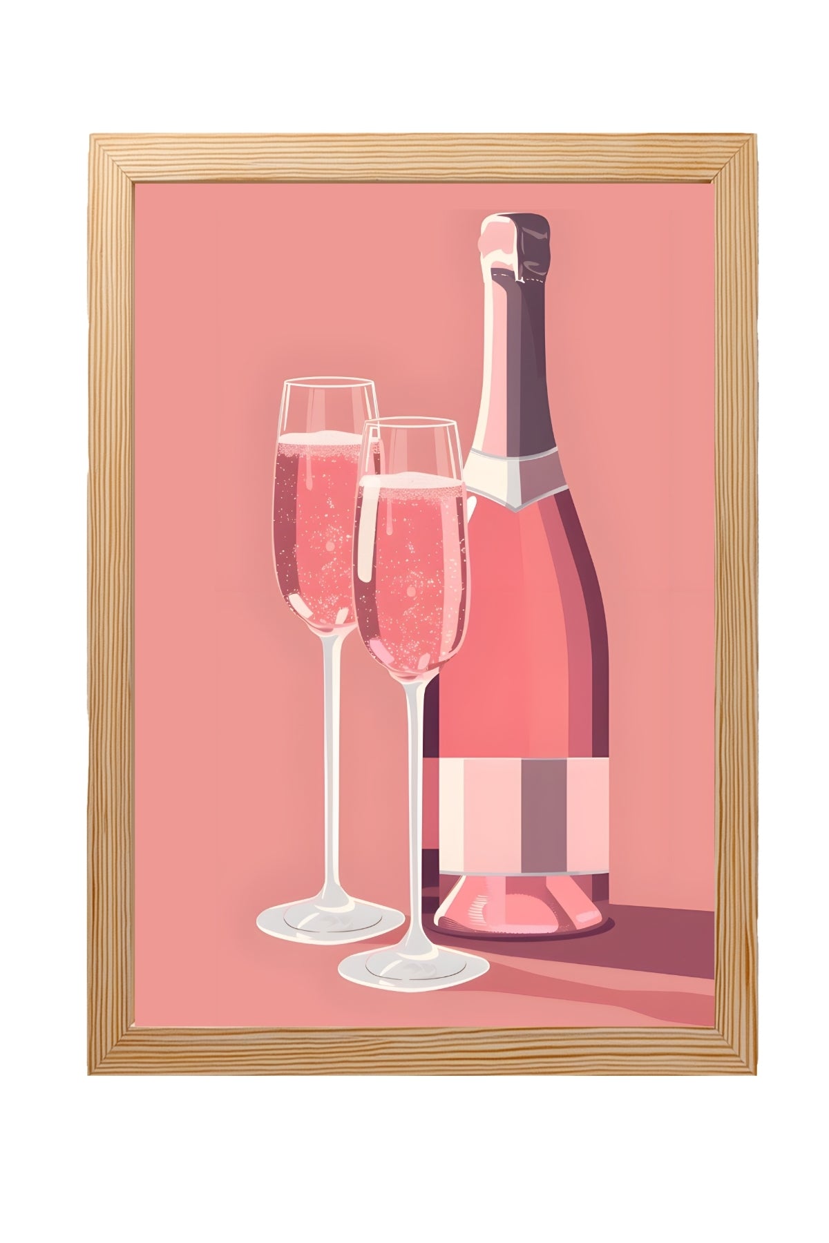 Rosé Rendezvous Wall Art Print — French Pink Wine Poster