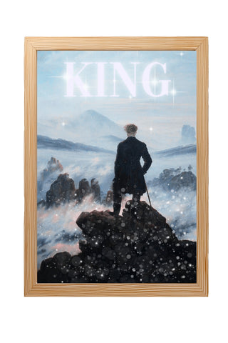 The King Wall Art Print — Bold Royal Quote Poster