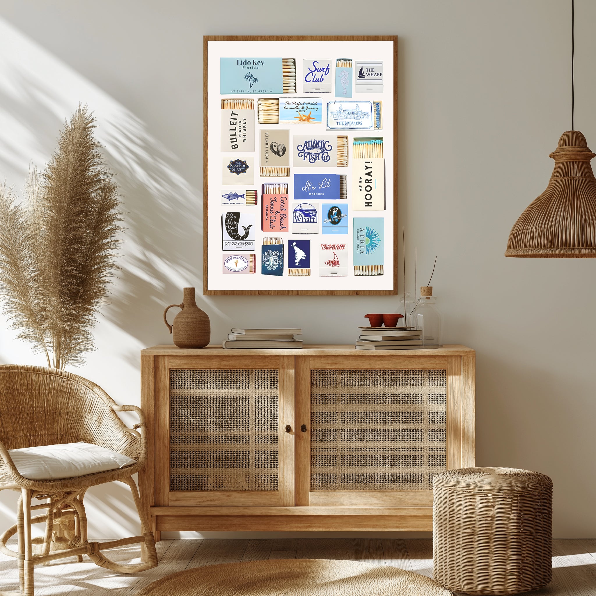 Ephemera Wall Art Print — Vintage Collage Aesthetic Poster
