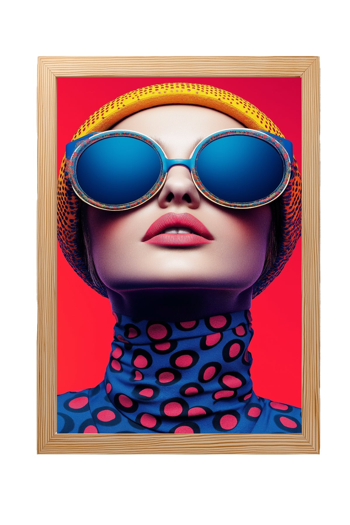 Color Burst Wall Art Print — Vibrant Pop Portrait Poster