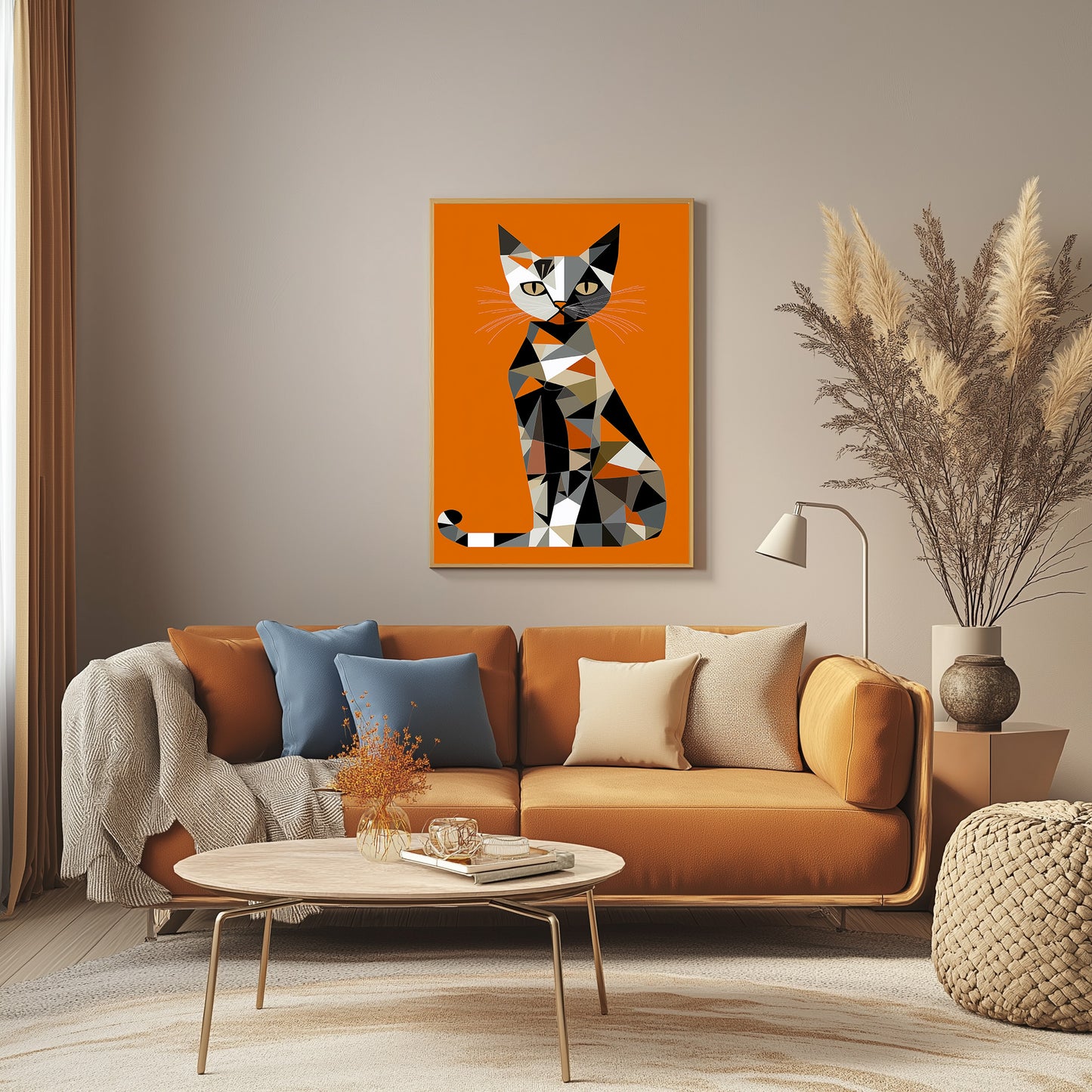 Shapes of a Cat Tablo Boyutlarında ve Yüksek Kaliteli Poster