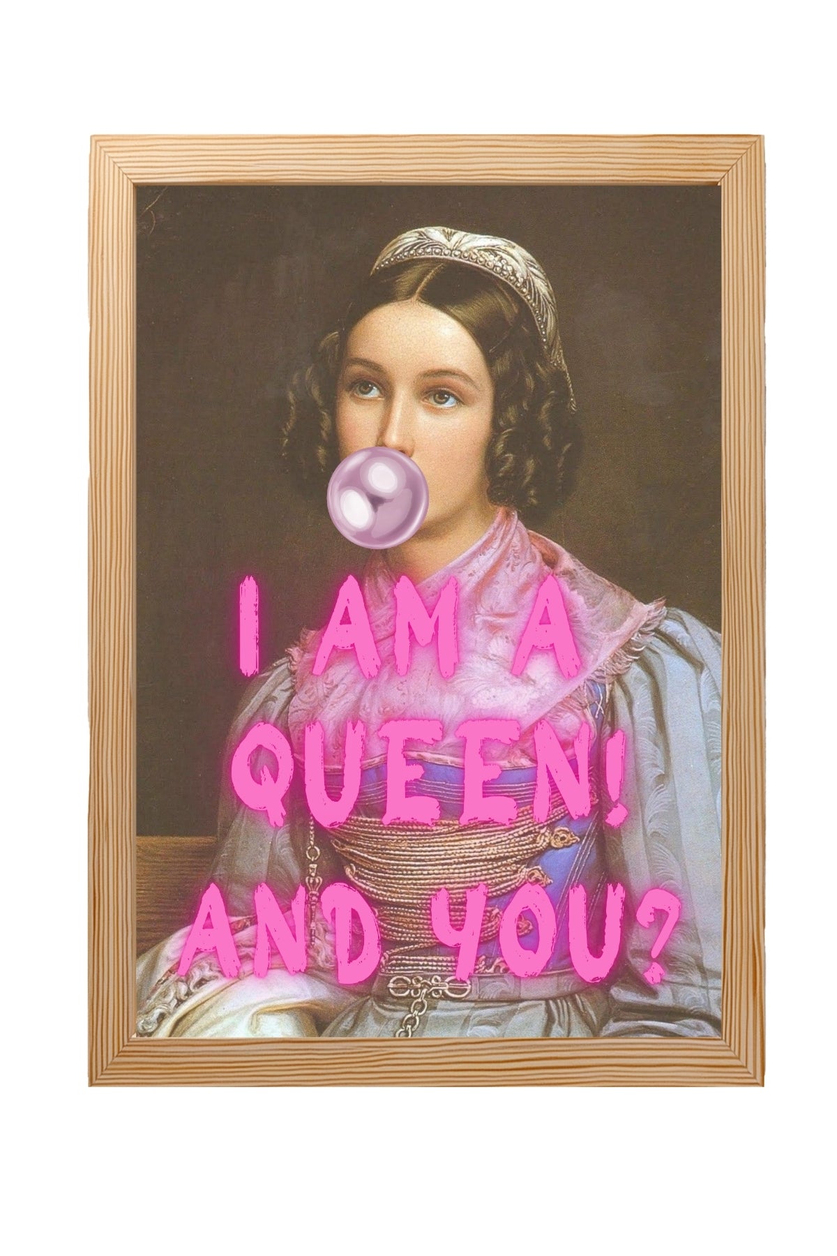 I Am Quinn Wall Art Print — Bold Anti-Hero Quote Poster
