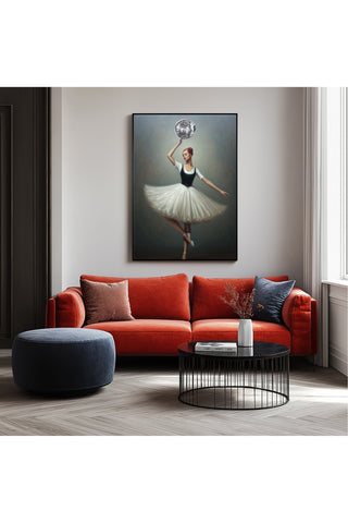 Twirl in Time Wall Art Print — Romantic Vintage Dance Poster