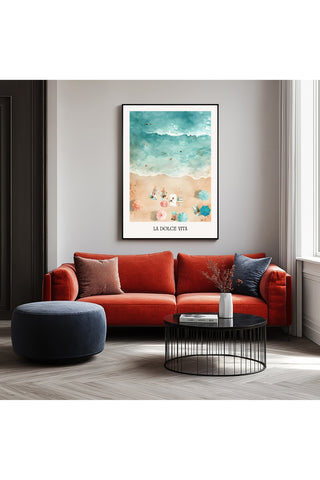 La Dolce Vita Wall Art Print — Italian Sweet Life Quote Poster
