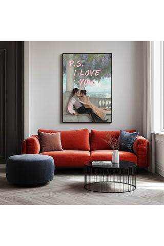 P.S. I Love You Wall Art Print — Romantic Love Letter Quote Poster