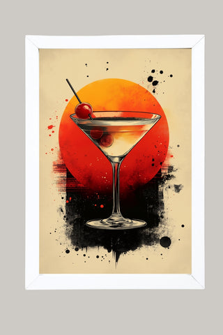 Cherry Glow Wall Art Print — Y2K Cherry Aesthetic Poster