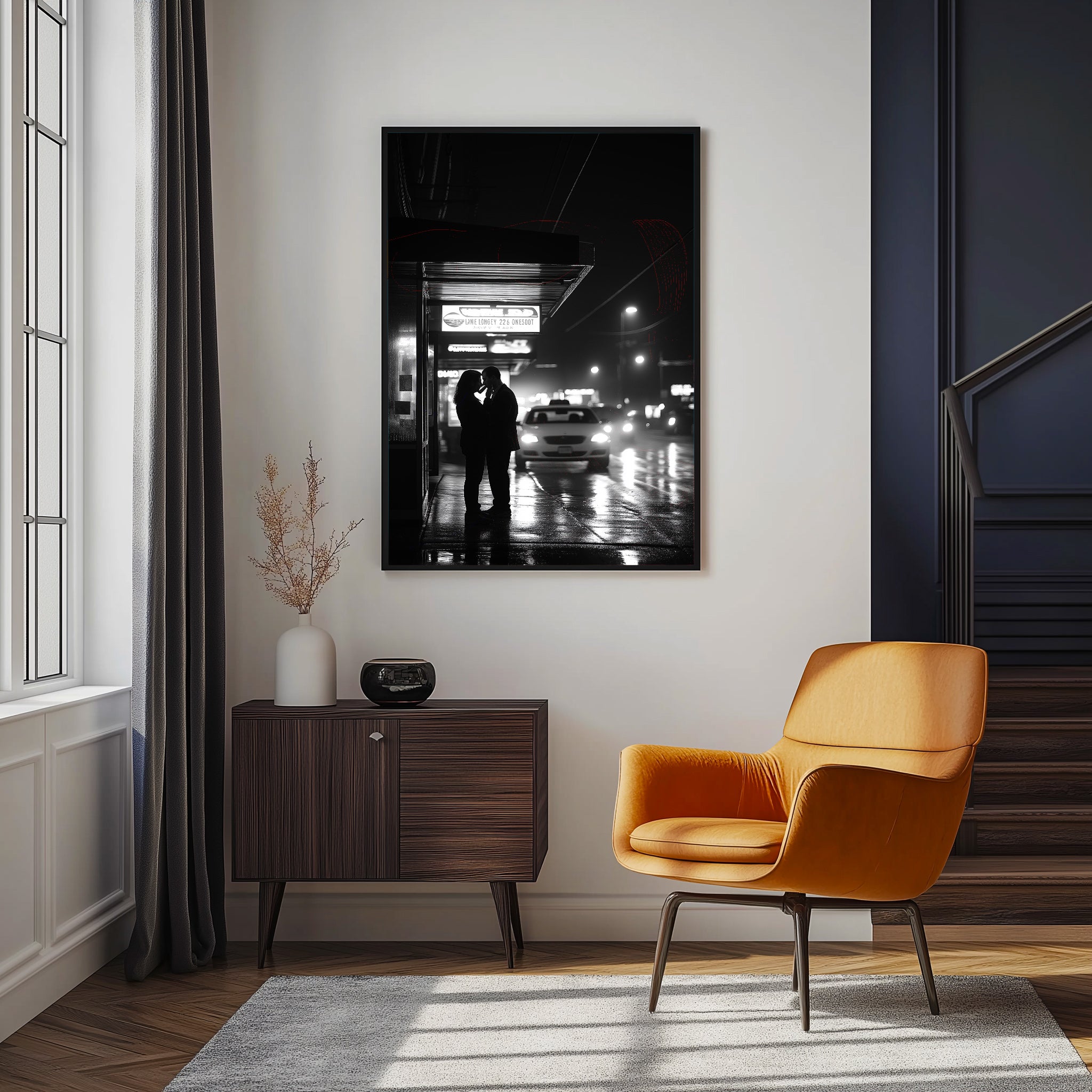 Window of Love Wall Art Print — Romantic View Poster