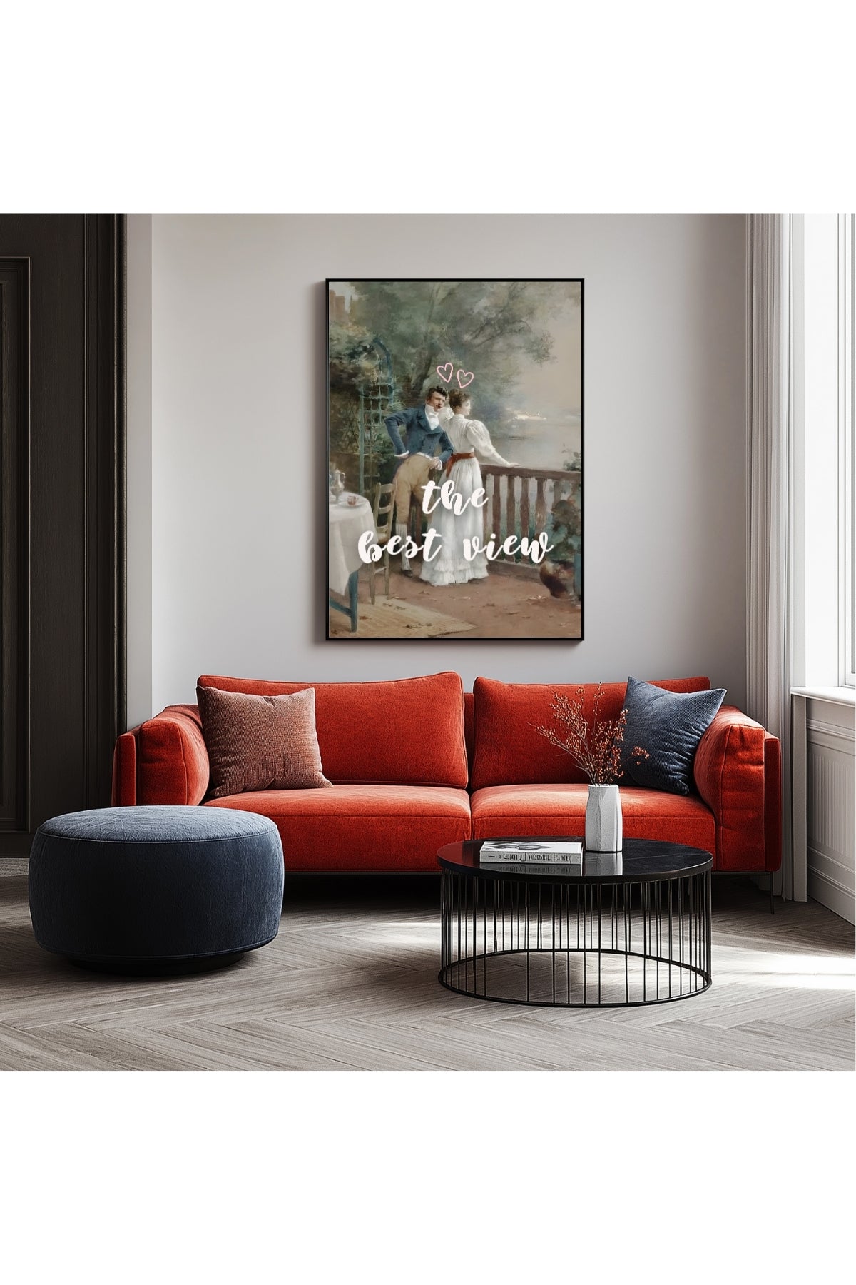 The Best View Wall Art Print — Inspirational Quote Poster