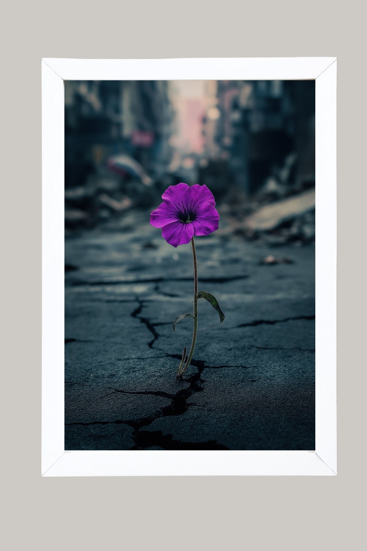 Silent Resistance Wall Art Print — Hope From Ruins Poster