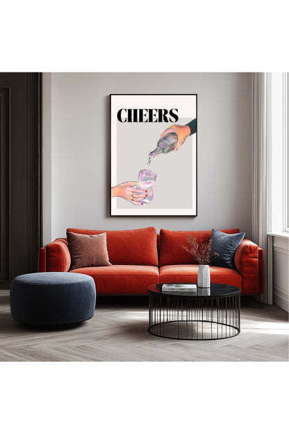Cheers –  Tablo Boyutlarında ve Yüksek Kaliteli Poster