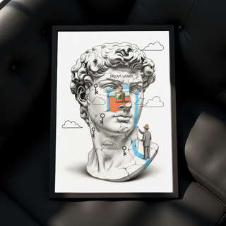 Dream Weaver Morpheus — Surreal David Bust Wall Art Print