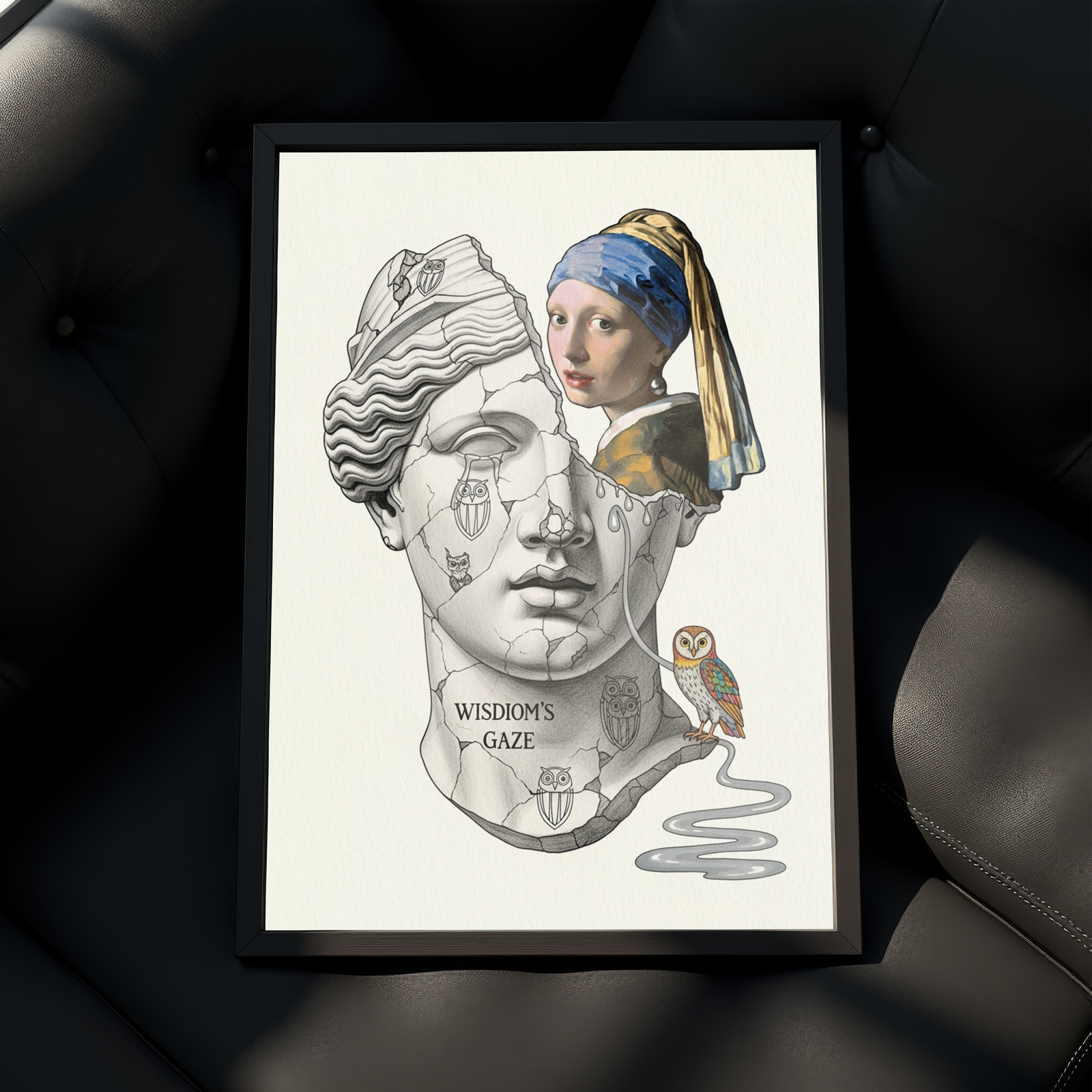 Wisdom's Gaze — Vermeer's Girl with a Pearl Earring Wall Art Print