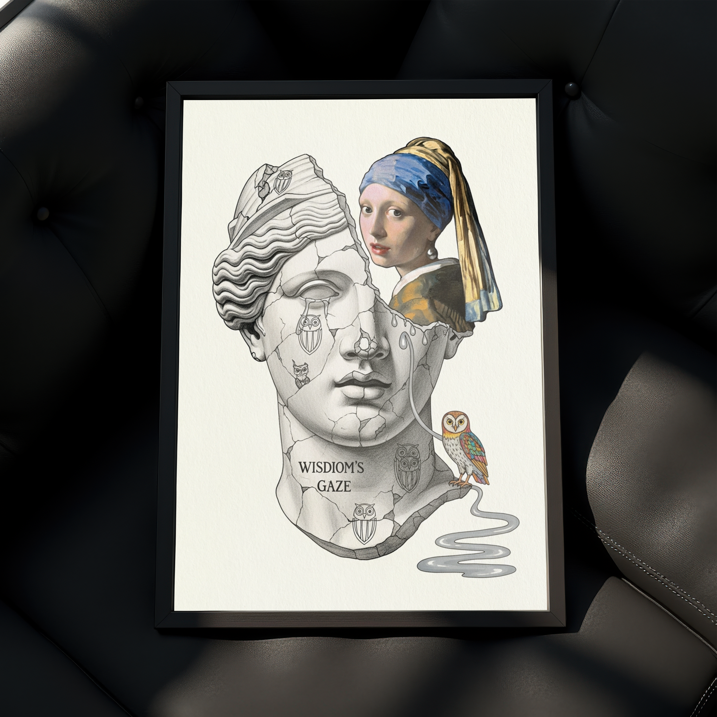 Wisdom's Gaze — Vermeer's Girl with a Pearl Earring Wall Art Print