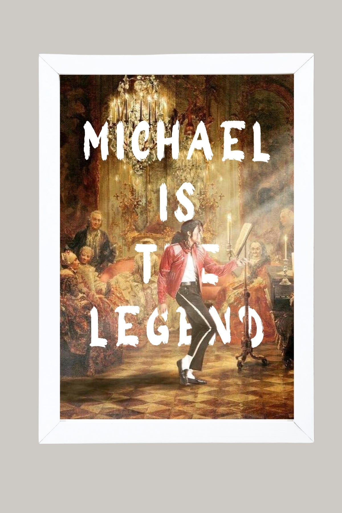 Michael Is The Legend Wall Art Print — Basketball Tribute Poster