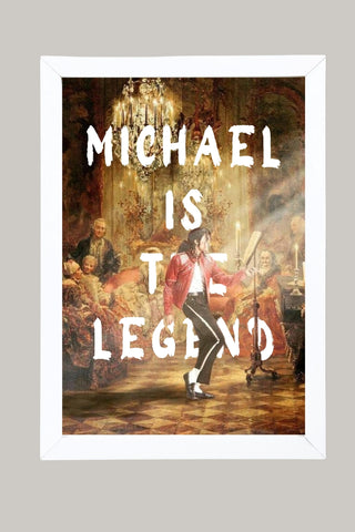 Michael Is The Legend Wall Art Print — Basketball Tribute Poster