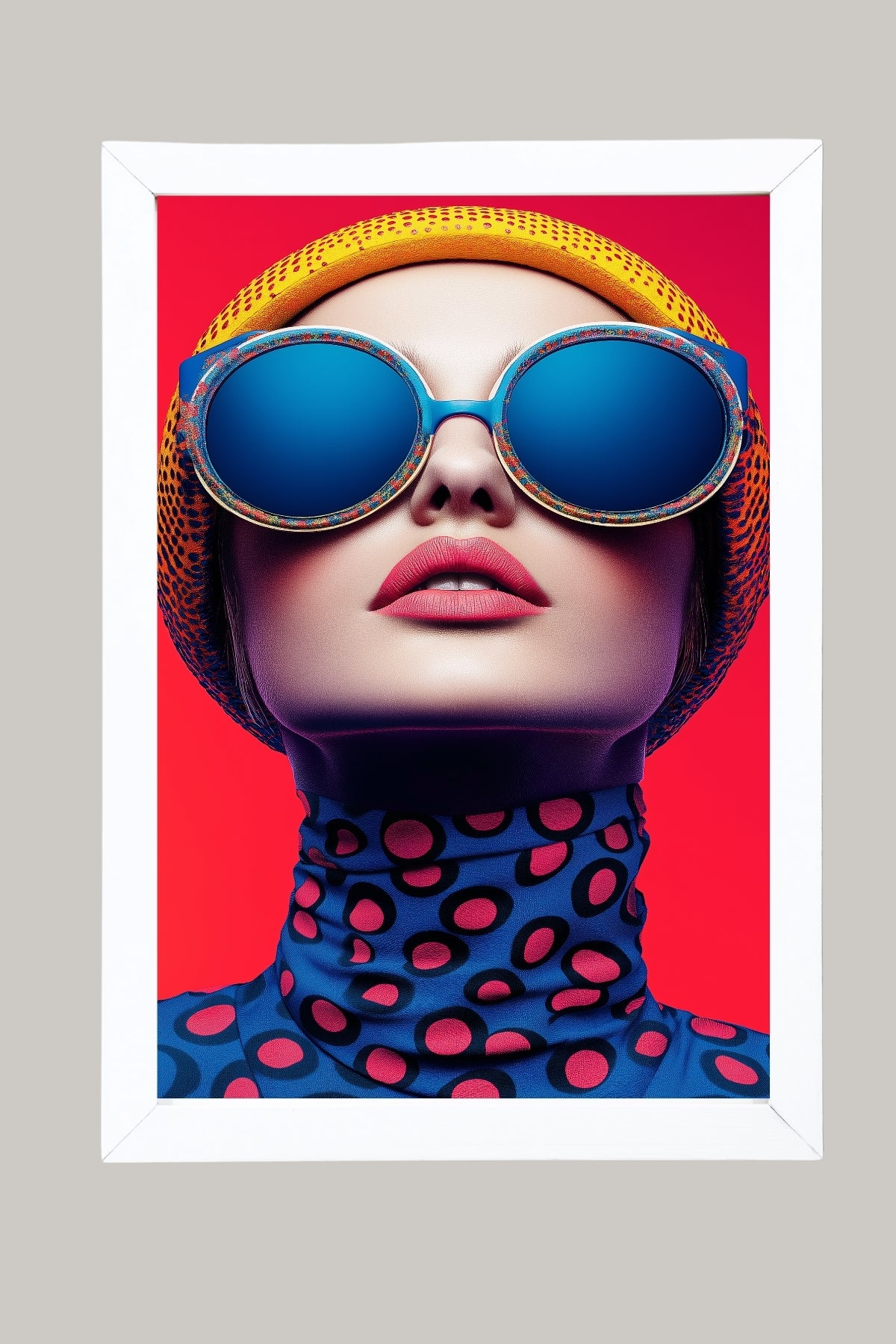 Color Burst Wall Art Print — Vibrant Pop Portrait Poster