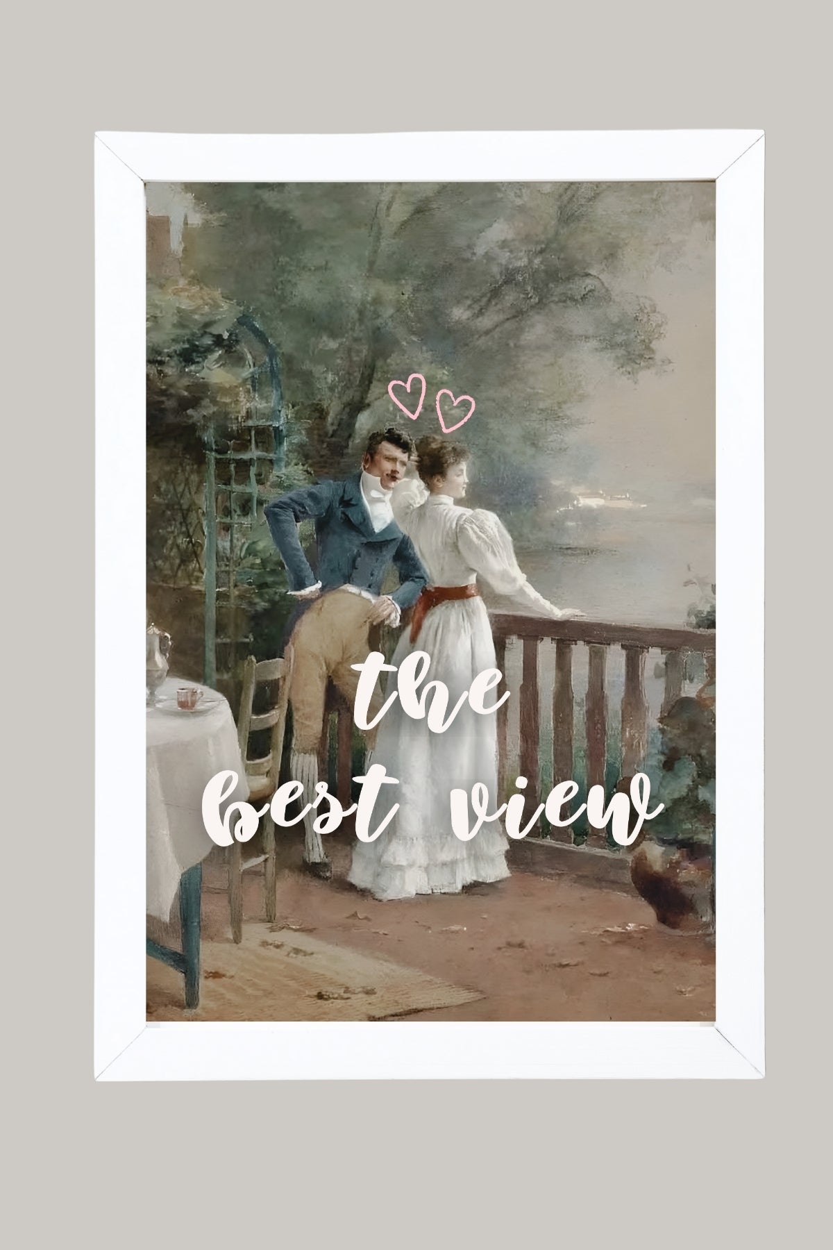 The Best View Wall Art Print — Inspirational Quote Poster