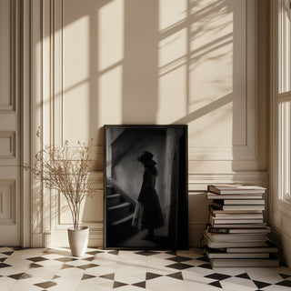Whispers of Yesterday Wall Art Print — Vintage Nostalgic Portrait Poster