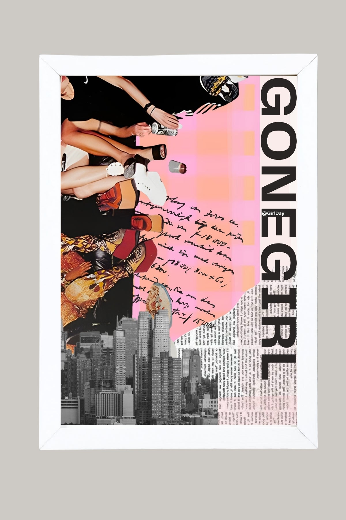 Gone Girl Wall Art Print — Bold Mysterious Quote Poster
