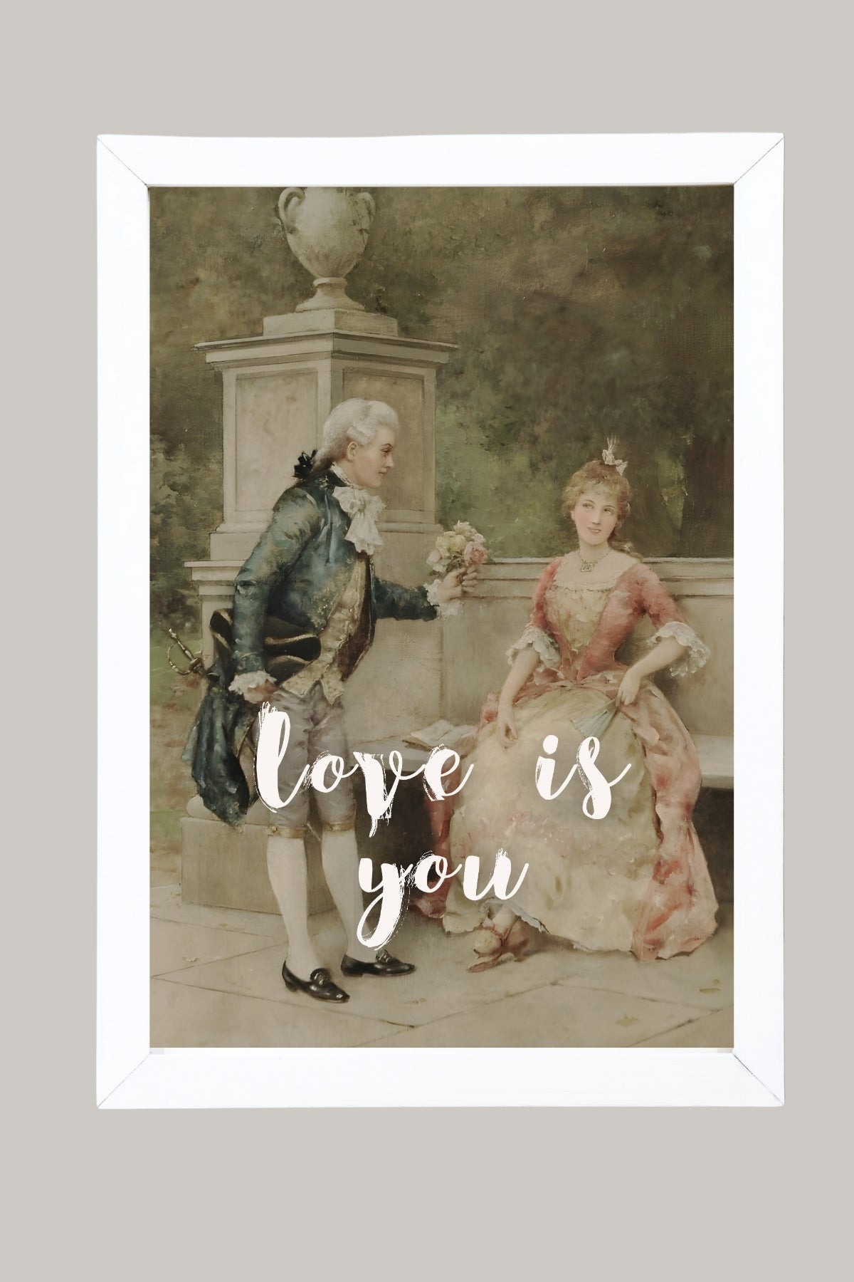 Love is You Wall Art Print — Romantic Love Quote Poster