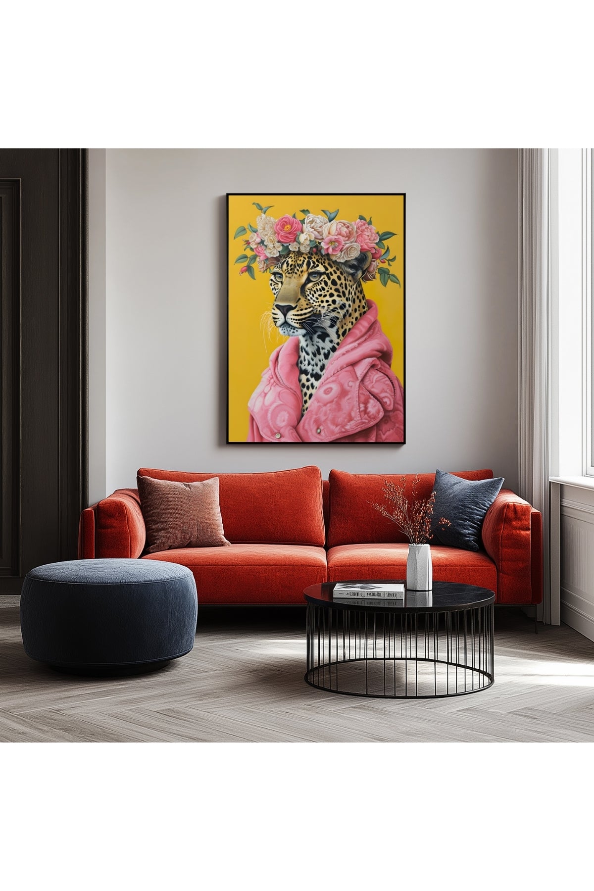Floral Majesty Wall Art Print — Lush Botanical Bouquet Poster