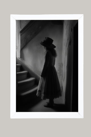 Whispers of Yesterday Wall Art Print — Vintage Nostalgic Portrait Poster