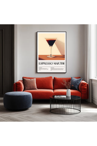 Espresso Martini Wall Art Print — Coffee Cocktail Poster
