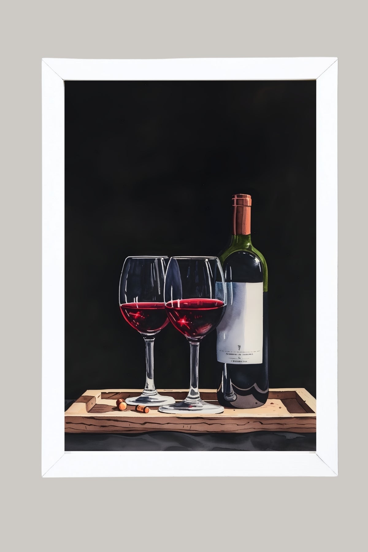 Evening Elegance Wall Art Print — Sophisticated Cocktail Hour Poster