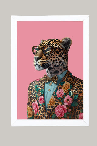 The Sophisticated Wild Wall Art Print — Refined Animal Portrait Poster