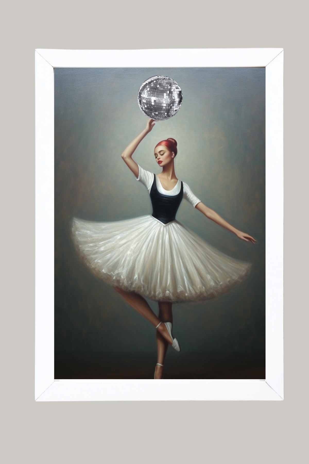 Twirl in Time Wall Art Print — Romantic Vintage Dance Poster